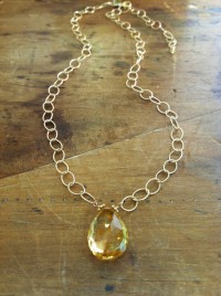 Whiskey Quartz  Loopy Chain