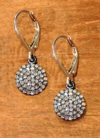 Diamonds and dark  rhodium silver
